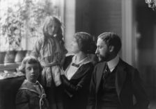 Hellman, George S., Mr., and family, portrait photograph, 1913. Creator: Arnold Genthe