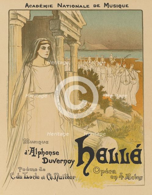 Hellé, 1896. Creator: Théophile Alexandre Steinlen (Swiss, 1859-1923).