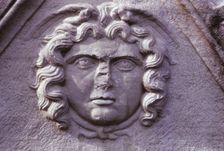 Hellenistic Gorgon from a Sarcophagus from Asia Minor (Turkey), 20th century