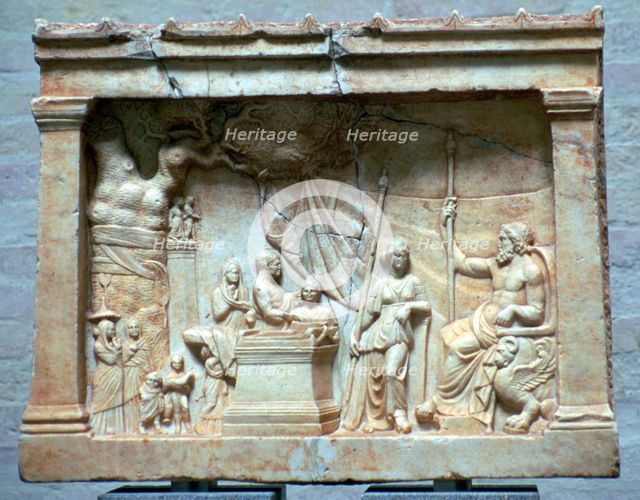 Hellenistic relief of a sacrifice. Artist: Unknown