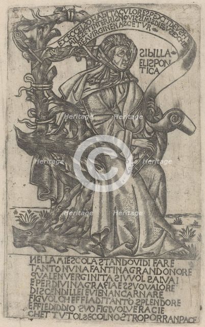 Hellespontine Sibyl, early 15th century. Creator: Unknown.