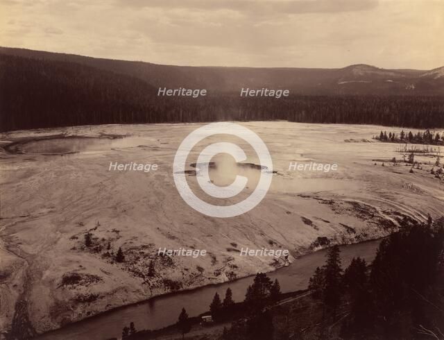 Hell's Half Acre, Firehole River, 1884. Creator: F. Jay Haynes.