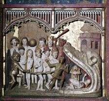 Hell's Mouth from the Last Judgement, detail from Retable, c1400