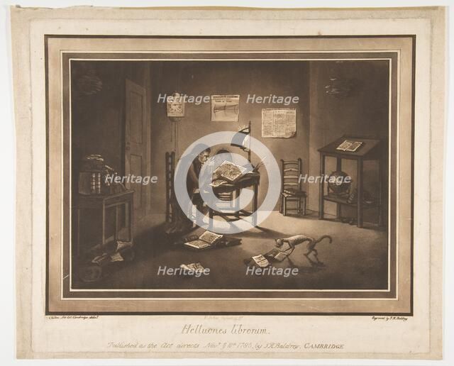 Helluones librorum (Bookworms), November 10, 1786. Creator: John Kirby Baldrey.
