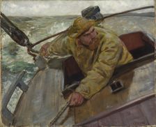 Helm a-lee! , 1882. Creator: Krohg, Christian (1852-1925)