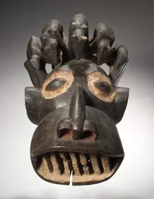 Helmet Mask, early 1900s. Creator: Unknown