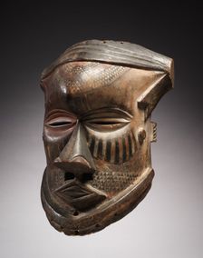 Helmet Mask , mid-late 1800s. Creator: Unknown