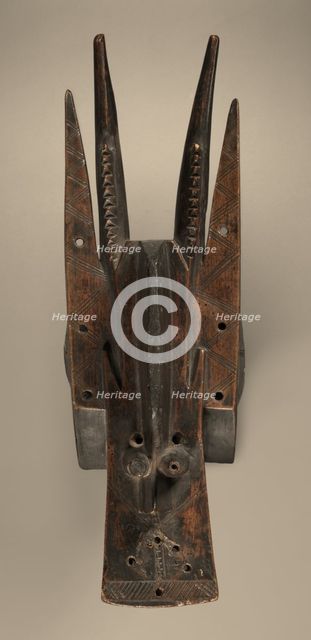 Helmet Mask , mid-late 1800s. Creator: Unknown.