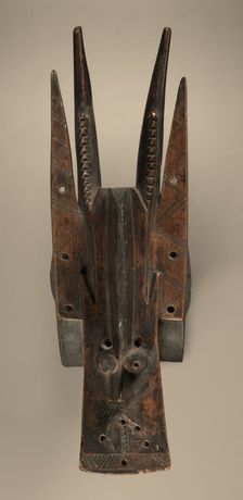 Helmet Mask , mid-late 1800s. Creator: Unknown