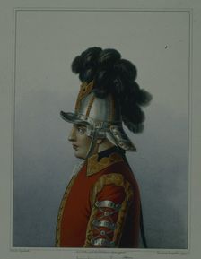 Helmet of the Life Guards Cavalry Regiment in 1764-1796, Early 1840s. Artist: Terebenev, Mikhail Ivanovich (1795-1864)