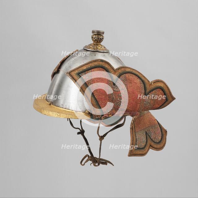 Helmet, Bhutanese and Tibetan, 18th-19th century. Creator: Unknown.