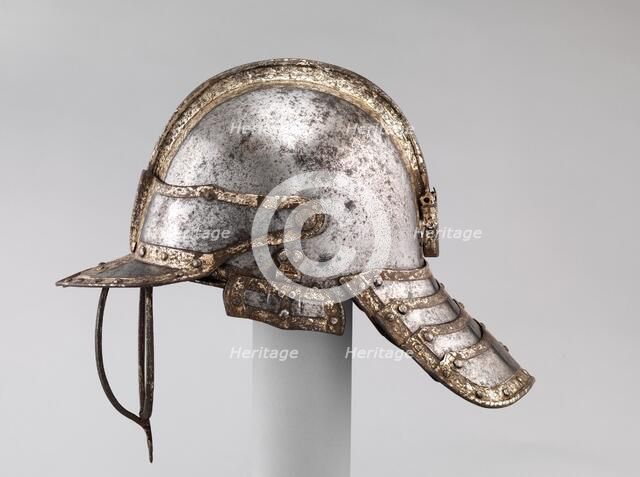 Helmet for a Harquebusier, British, London or Greenwich, ca. 1630-40. Creator: Royal Workshops at Greenwich.