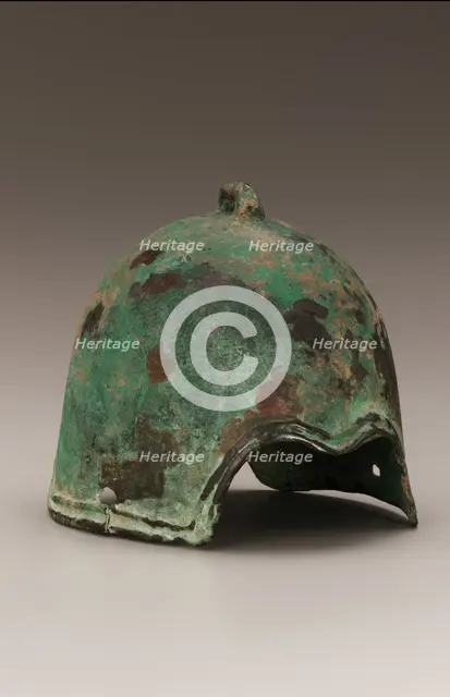 Helmet, Han dynasty, 206 BCE-220 CE. Creator: Unknown.