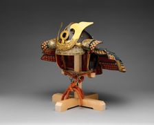 Helmet in the Zenshozan Style with Case, Japanese, ca. 1700. Creator: Unknown