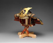Helmet in the Zenshozan Style with Case, Japanese, ca. 1700. Creator: Unknown