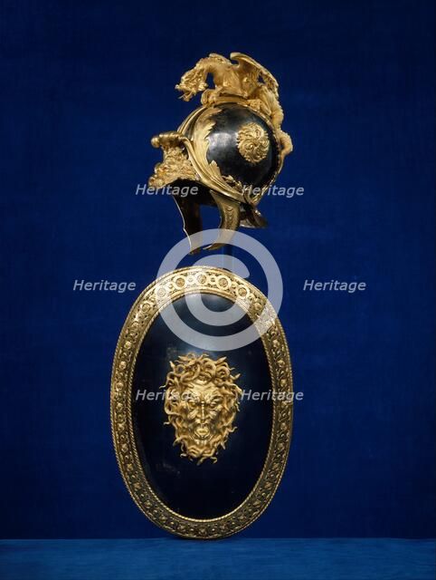 Helmet in the Classical Style, French, Paris, probably ca. 1760-70. Creator: Unknown.
