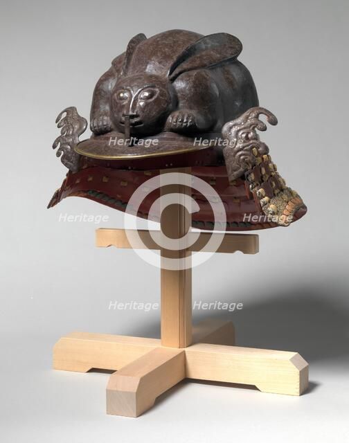 Helmet in the Shape of a Crouching Rabbit, Japanese, 17th century. Creator: Unknown.