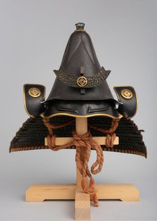 Helmet in the Shape of an Eggplant, Japanese, 17th century. Creator: Saotome Ietada