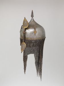 Helmet, Indian, Deccan, possibly Golconda, 17th-18th century. Creator: Unknown
