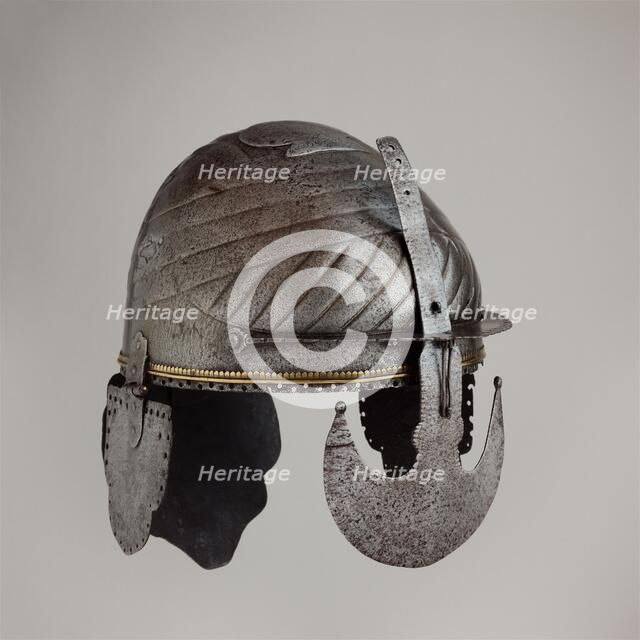 Helmet, Indian, Deccan, probably Bijapur (Vijayapur), 17th century. Creator: Unknown.