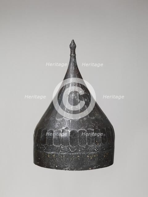 Helmet, Iranian, probably 15th century. Creator: Unknown.