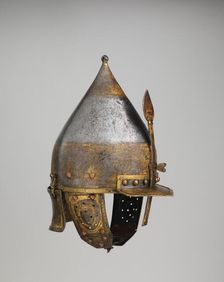 Helmet, possibly Turkish, Istanbul, in the style of Turkman armour, ca. 1500-1525. Creator: Unknown