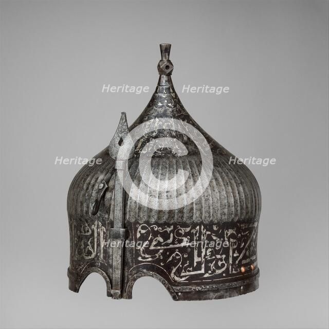 Helmet, Turkey, possibly Istanbul, in the style of Turkman armour, late 15th-16th century. Creator: Unknown.