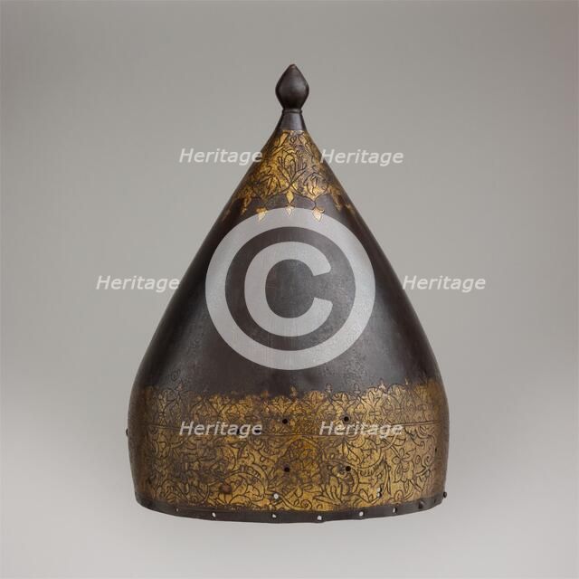 Helmet, Turkish, second half 16th century. Creator: Unknown.