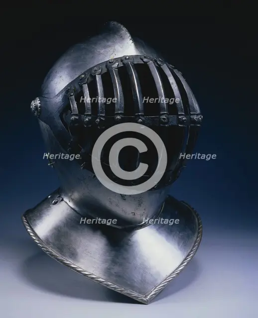 Helmet with Barred Visor, 1500s. Creator: Unknown.