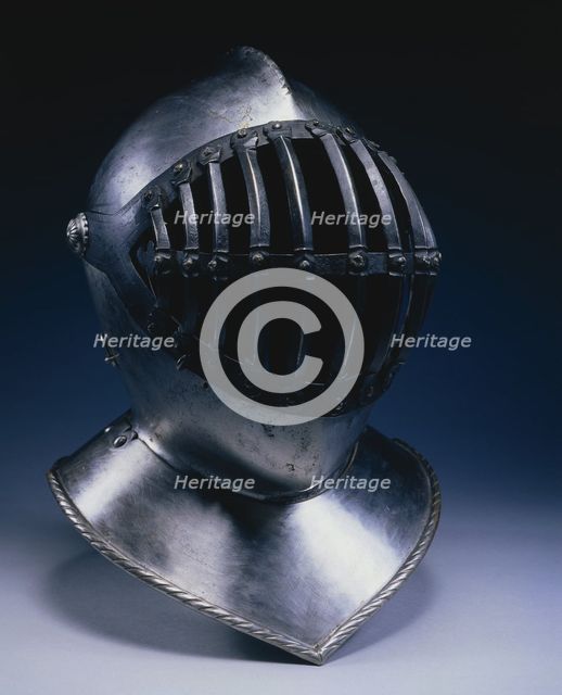 Helmet with Barred Visor, 1500s. Creator: Unknown.