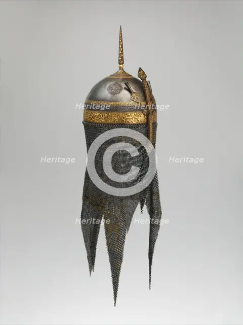 Helmet with Talismanic Inscriptions, Iran, 18th century. Creator: Unknown.