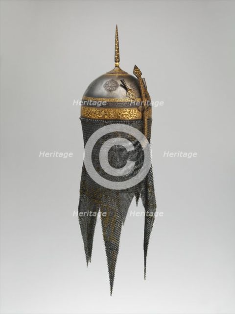 Helmet with Talismanic Inscriptions, Iran, 18th century. Creator: Unknown.