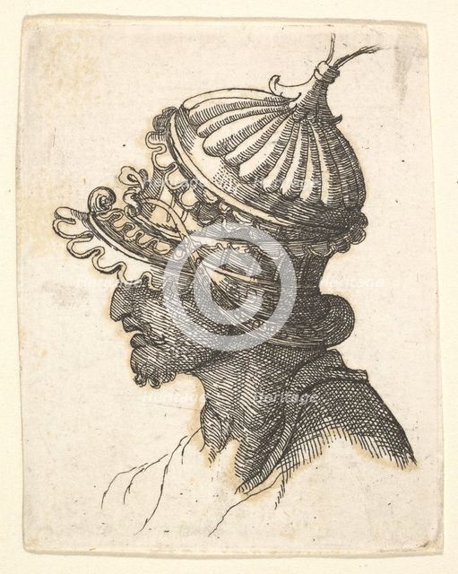Helmeted head, 17th century (?). Creator: Unknown.