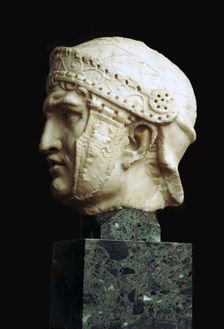 Helmeted head of a Roman soldier, c.1st century