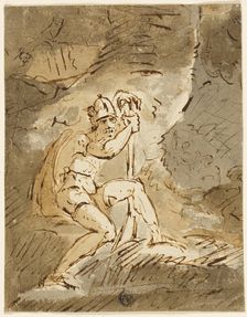 Helmeted Warrior, n.d. Creator: John Hamilton Mortimer