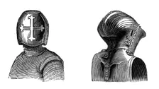 Helmets, 13th and 15th centuries, (1870)