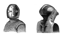 Helmets, 13th and 15th centuries, (1870)