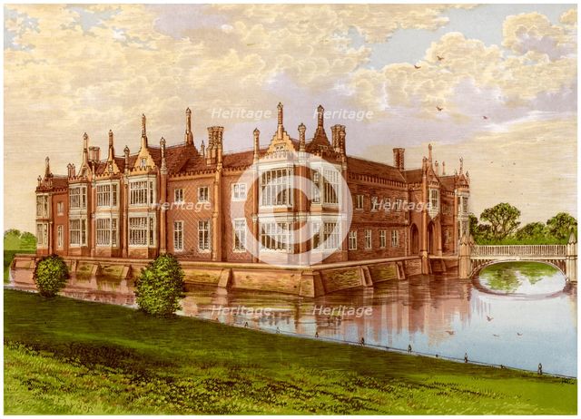 Helmingham Hall, Suffolk, home of Baron Tollemache, c1880. Artist: Unknown