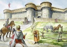 Helmsley Castle, 13th century, (c1990-2010). Artist: Philip Corke