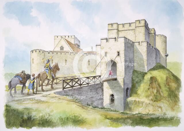 Helmsley Castle, North Yorkshire, 13th century (c1990-2010). Artist: Philip Corke.