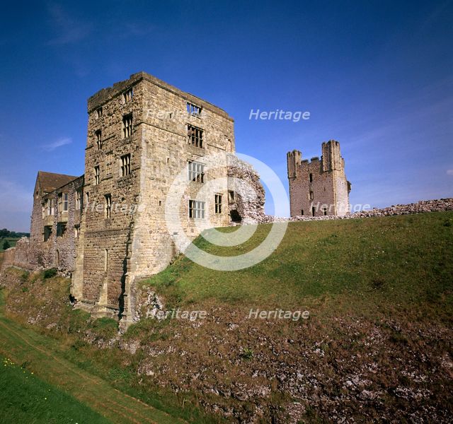 Helmsley castle in Yorkshire, 12th century. Artist: Unknown