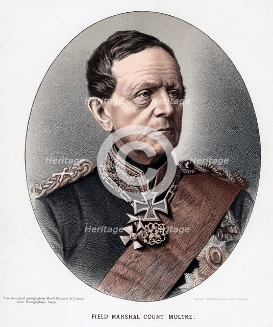 Helmuth Karl Bernhard, Count von Moltke, Prussian general and statesman, c1880. Artist: Anon
