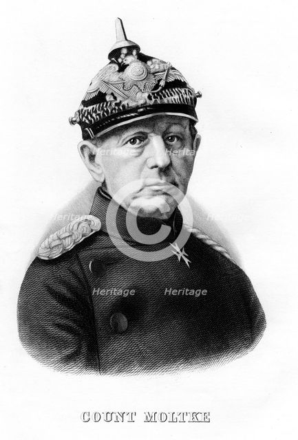 Helmuth Karl Bernhard von Moltke, German Field Marshal, 19th century. Artist: Unknown