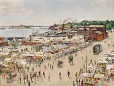 Helsinki South Harbour, 1925. Creator: Hugo Backmansson