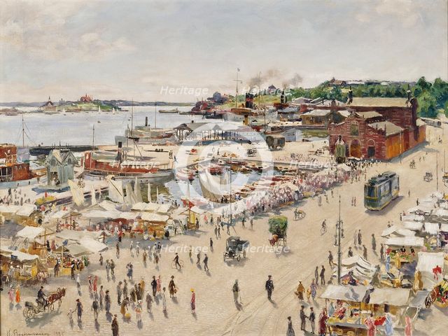 Helsinki South Harbour, 1925. Creator: Hugo Backmansson.