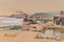 Helsinki South Harbour, 1937. Creator: Hugo Backmansson
