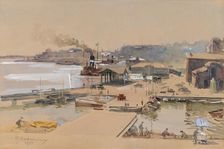 Helsinki South Harbour, 1937. Creator: Hugo Backmansson