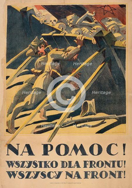 Help!, 1920. Creator: Bartlomiejczyk, Edmund Ludwik (1885-1950).