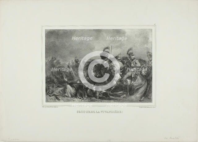 Help the canteen manager!, 1835. Creator: Auguste Raffet.