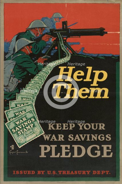 Help them - keep your war savings pledge, 1917. Creator: Casper Emerson.